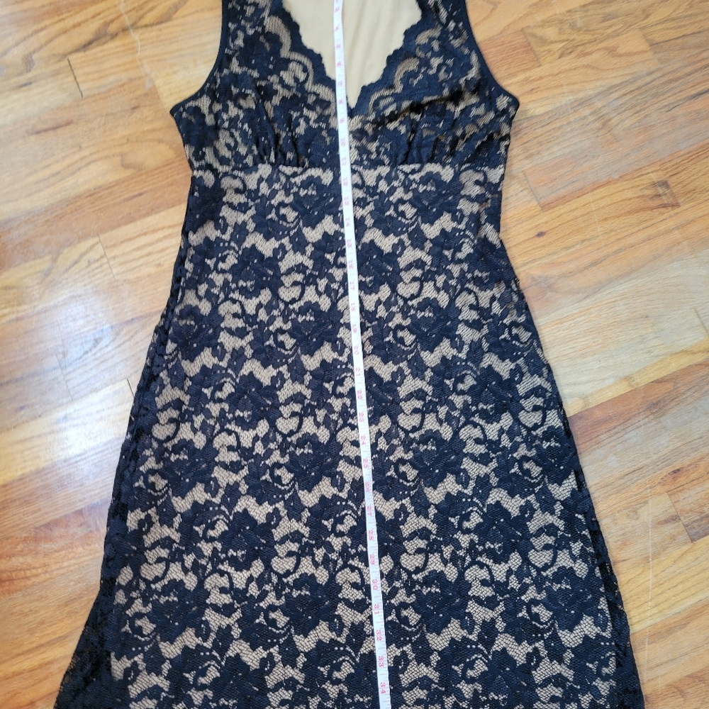 Karen Kane Black Lace Sleeveless V-neck Dress Size M - Picture 15 of 16